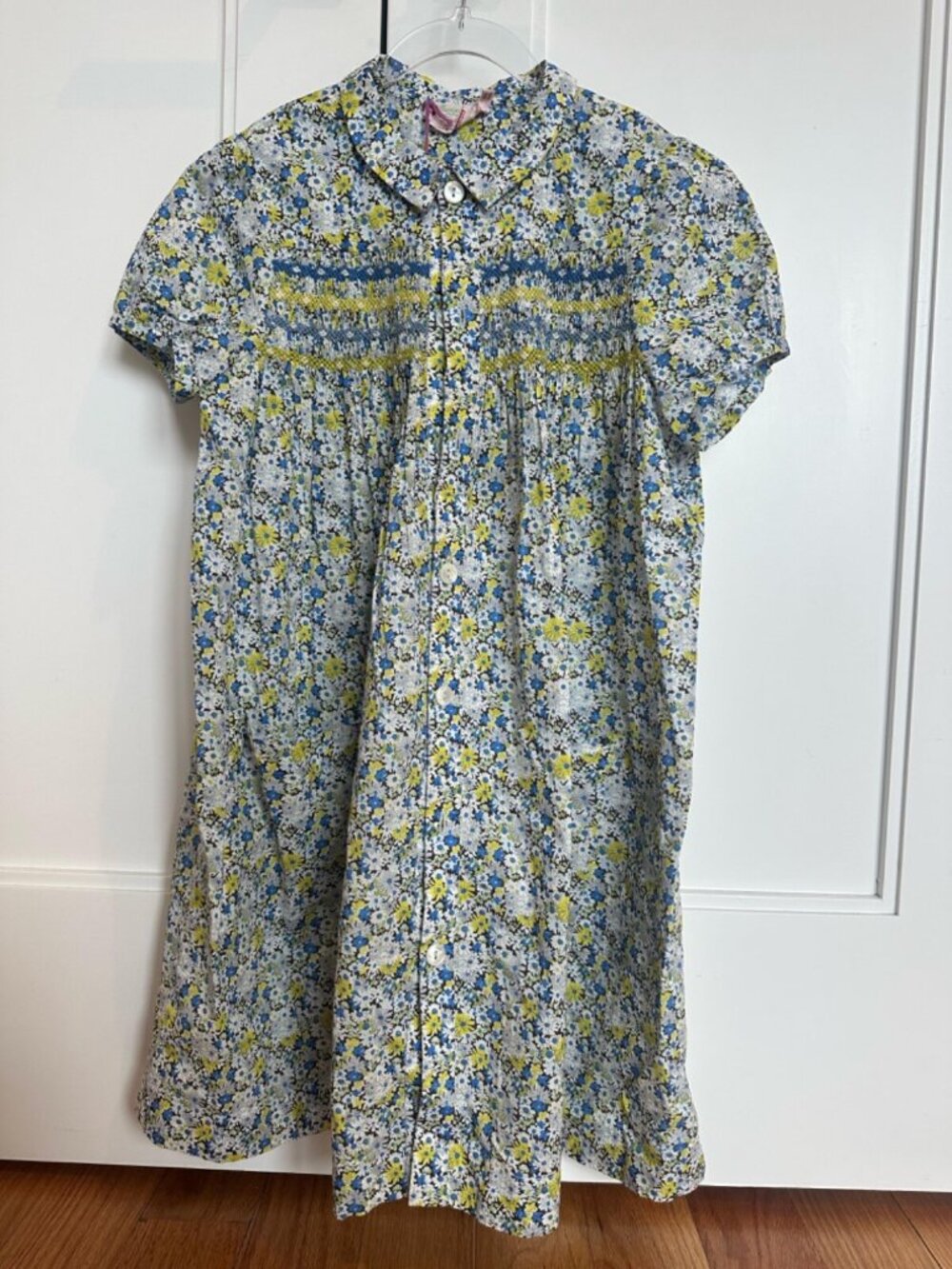 Bonpoint girls floral smoked dress size 10